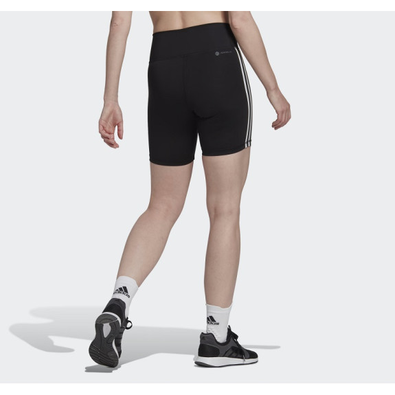 TRAINING ESSENTIALS 3-STRIPES HIGH-WAISTED SHORT LEGGINGS