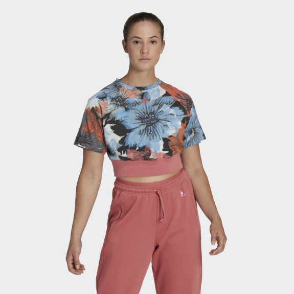 ALLOVER PRINT CROP TOP