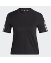 TRAIN ESSENTIALS TRAIN COTTON 3-STRIPES CROP TEE