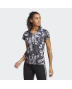 AEROREADY TRAIN ESSENTIALS MINIMAL BRANDING V-NECK FLORAL PRINT TEE