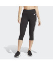 TRAIN ESSENTIALS 3-STRIPES HIGH-WAISTED 3/4 LEGGINGS