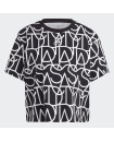 ALLOVER ADIDAS GRAPHIC BOYFRIEND TEE