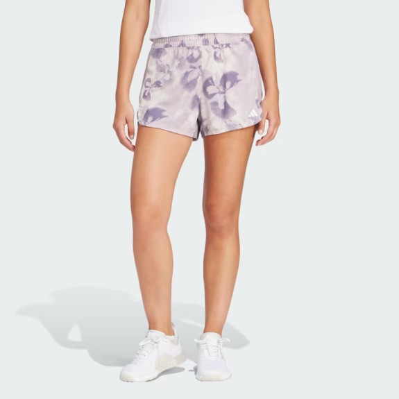 PACER ESSENTIALS AOP FLOWER TIE-DYE KNIT SHORTS