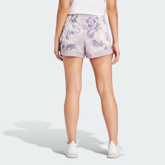 PACER ESSENTIALS AOP FLOWER TIE-DYE KNIT SHORTS